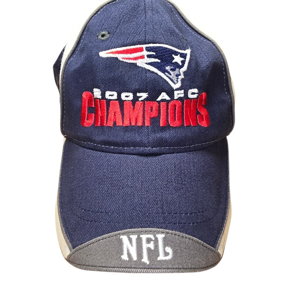 Vintage Y2k 2007 AFC Patriots NFL Hat